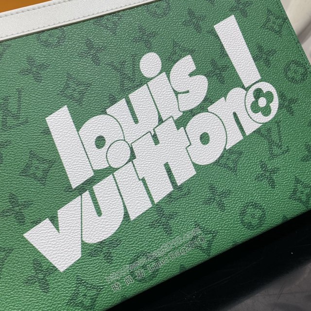 LV專櫃新款手包 路易威登Pochette Voyage中號手拿包 louis vuitton!標識LV男士手拿包 M80803  ydh4402